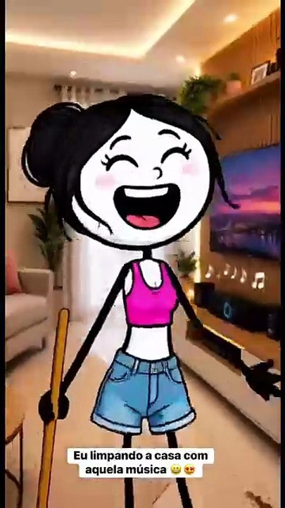 Eu limpando a casa com aquela música 😄😍 _humor _memes