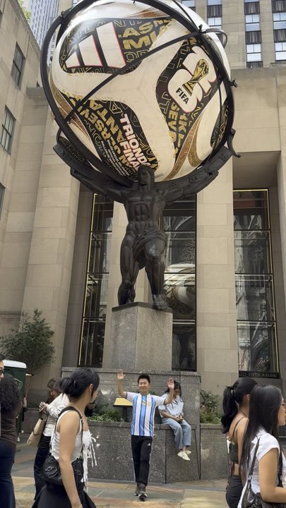 Nelson Wang attended a gathering with World Cup fans at Rockefeller Center (Episode 2) on July 11, 2026.
