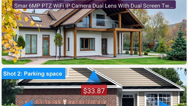Smar 6MP PTZ WiFi IP Camera Dual Lens With Dual Screen Two-way Audi... Top Rated 2026 | Buy Now!
