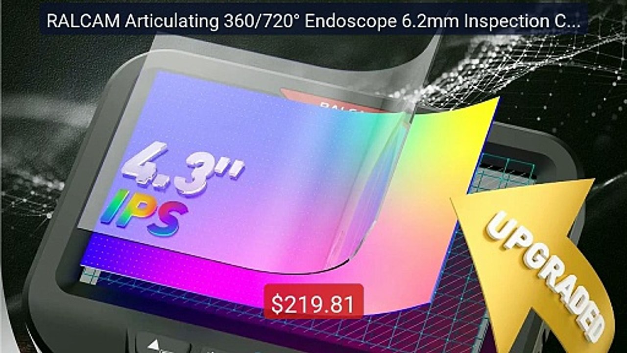 RALCAM Articulating 360/720° Endoscope 6.2mm Inspection Camera Came... -- Top Rated 2026 | Buy Now!