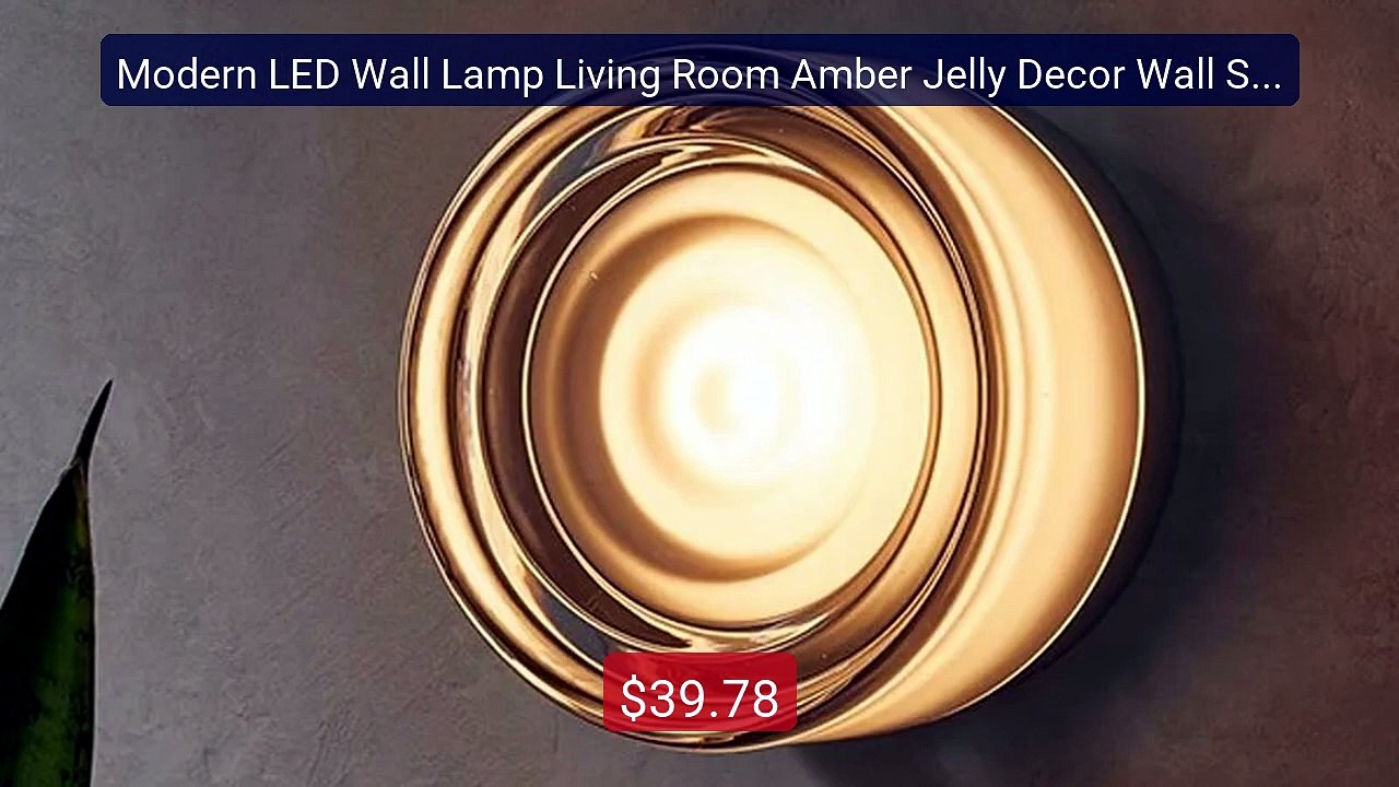 Modern LED Wall Lamp Living Room Amber Jelly Decor Wall Sco... -- Top Pick 2026 | Unbeatable Price!