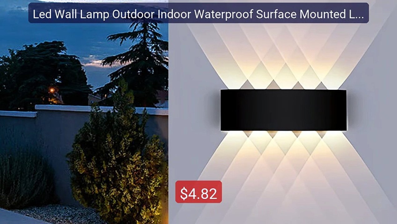 Led Wall Lamp Outdoor Indoor Waterproof Surface Mounted LED Up... -- Best Buy 2026 | Great Quality!