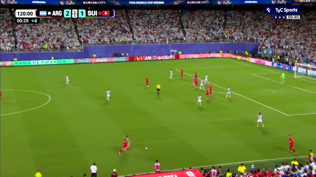 Gol de Lautaro Martínez: Argentina 3- Suiza 1