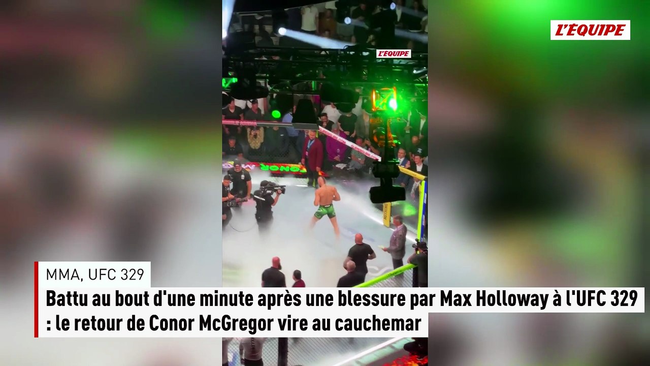 Battu au bout d'une minute après une blessure par Max Holloway à l'UFC 329 : le retour de Conor McGregor vire au cauchemar - MMA - UFC