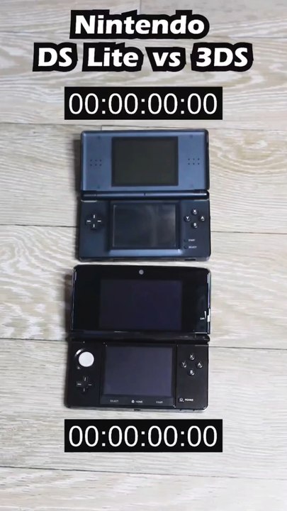 Nintendo DS Lite vs 3DS Boot Up Speed Comparison #shortvideo #comparison #memories #shorts #3ds