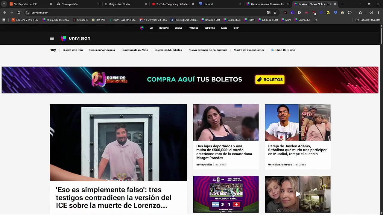 Cuando pulsas el botón de En vivo en univision.com, te redirige a tv.univision.com/channels y es un enlance roto. tan se actualizado tv.univision.com/channels a tv.univision.com/livetv [La Enlance Actualizado Esta En La Descripcion]