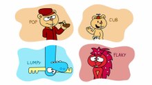 ep 3 the mole lifty and shifty cuddles lammy russell disco bear pop and cub lumpy flaky peluquería the mole htf