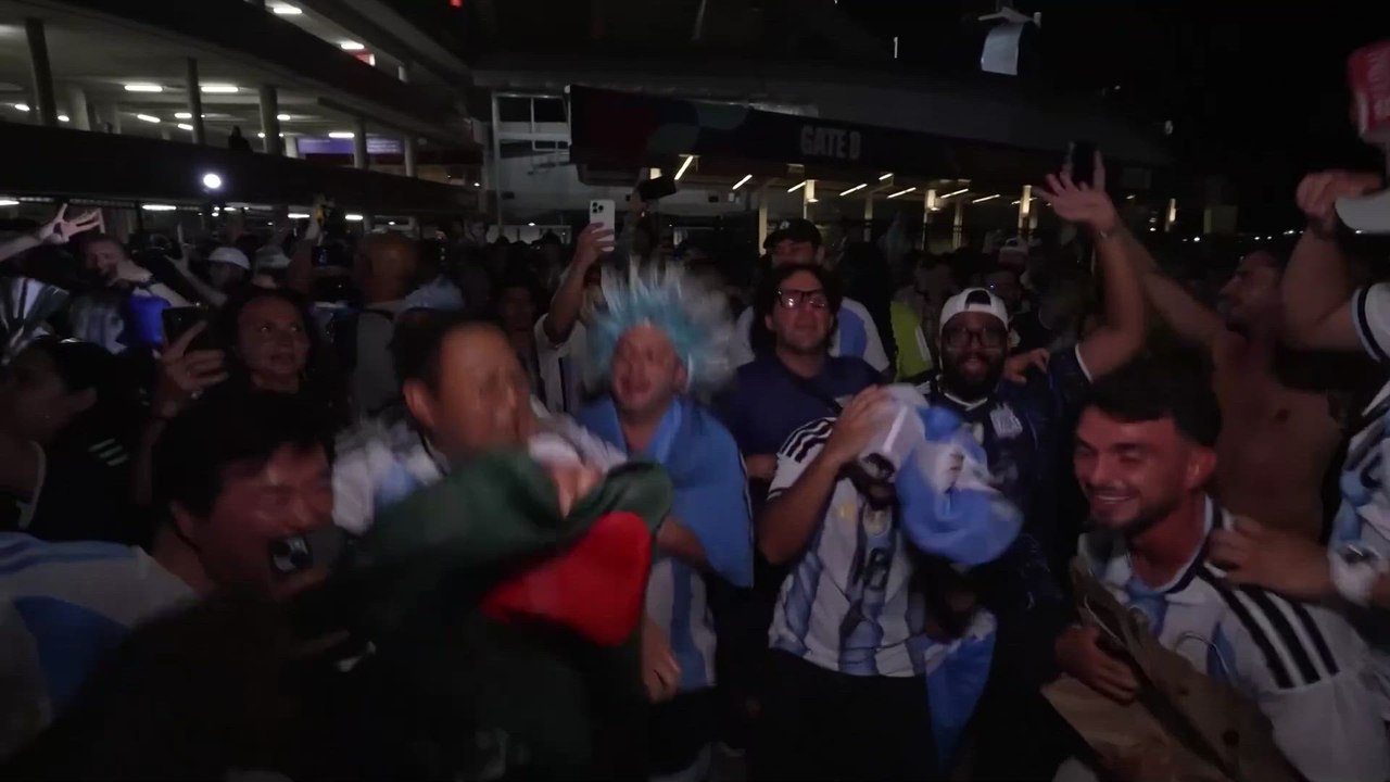 Miles de argentinos celebran la victoria en Kansas
