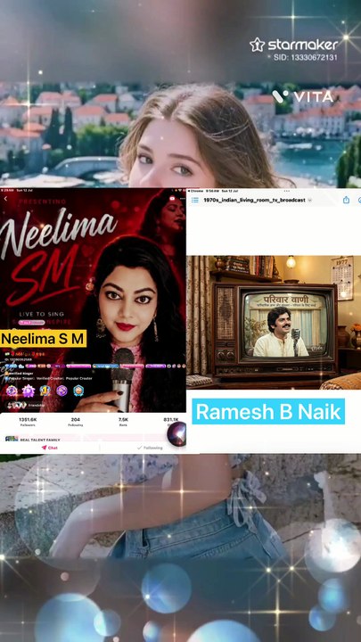 Ham Dono Mil Ke Kagaz Ke Dil Pe CHiththi Likhenge Jawab Aayega Ms Neelima Ramesh B Naik StarMaker Vita Apps