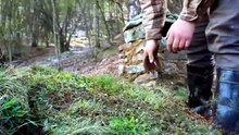 Digging Into a Hillside to Build a Hidden Underground Stone Shelter  Start to Finish