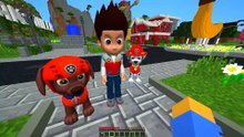 APARECE POCOYÓ Y SUS AMIGOS EN LA CASA DE LA PAW PATROL EN MINECRAFT 😱
