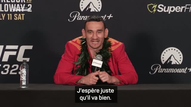 UFC 329 - Holloway raconte l’arrêt du match contre McGregor et lui souhaite un prompt rétablissement