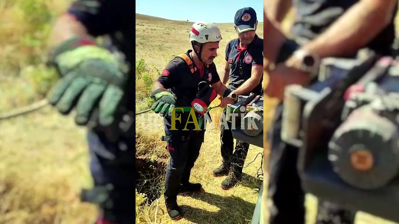 Hilvan’da 15 Metrelik Kuyuya Düşen Koyun İtfaiye Ekiplerince Kurtarıldı