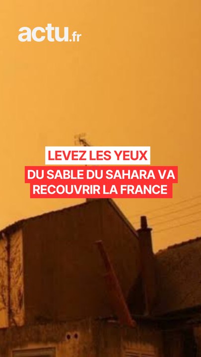 En pleine canicule, du sable du Sahara va recouvrir la France