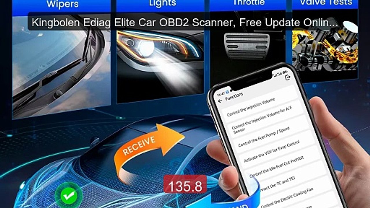 Kingbolen Ediag Elite Car OBD2 Scanner, Free Update Online, Bidirec... -- Top Rated 2026 | Buy Now!