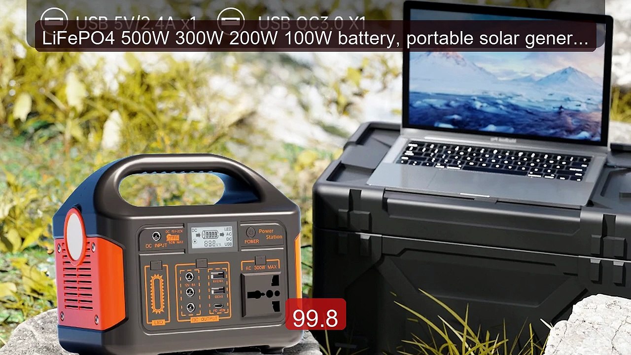 LiFePO4 500W 300W 200W 100W battery, portable solar generator,... -- Hot Deal 2026 | Limited Offer!