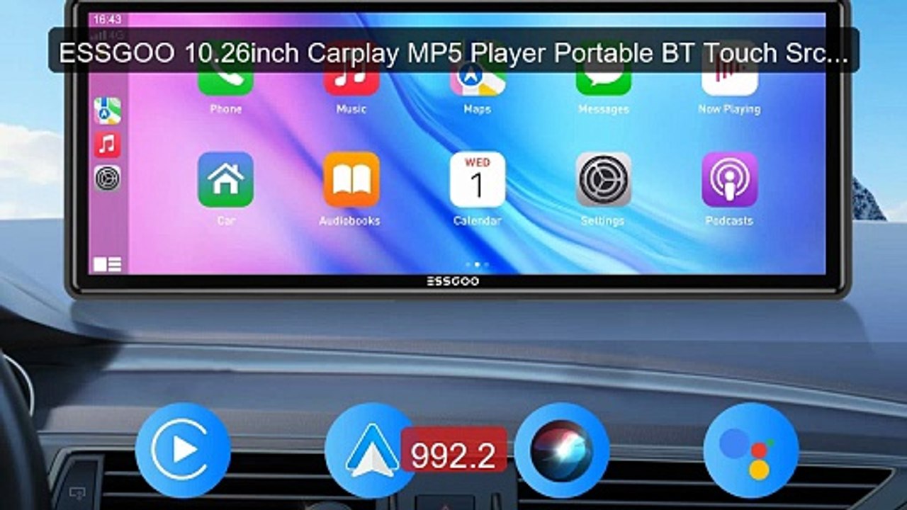 ESSGOO 10.26inch Carplay MP5 Player Portable BT Touch Srceen W... -- Hot Deal 2026 | Limited Offer!