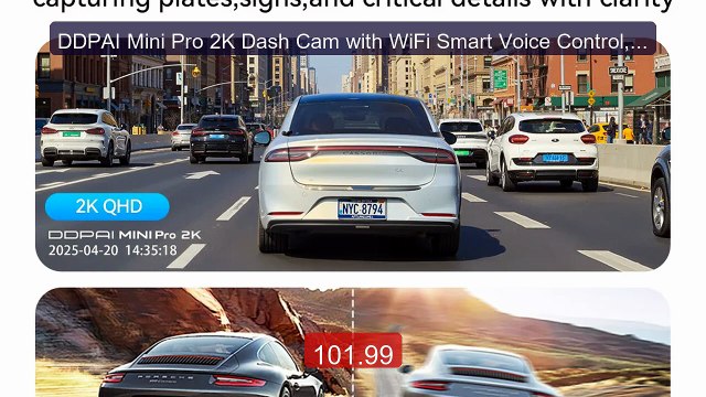DDPAI Mini Pro 2K Dash Cam with WiFi Smart Voice Control, Support N... Top Rated 2026 | Buy Now!