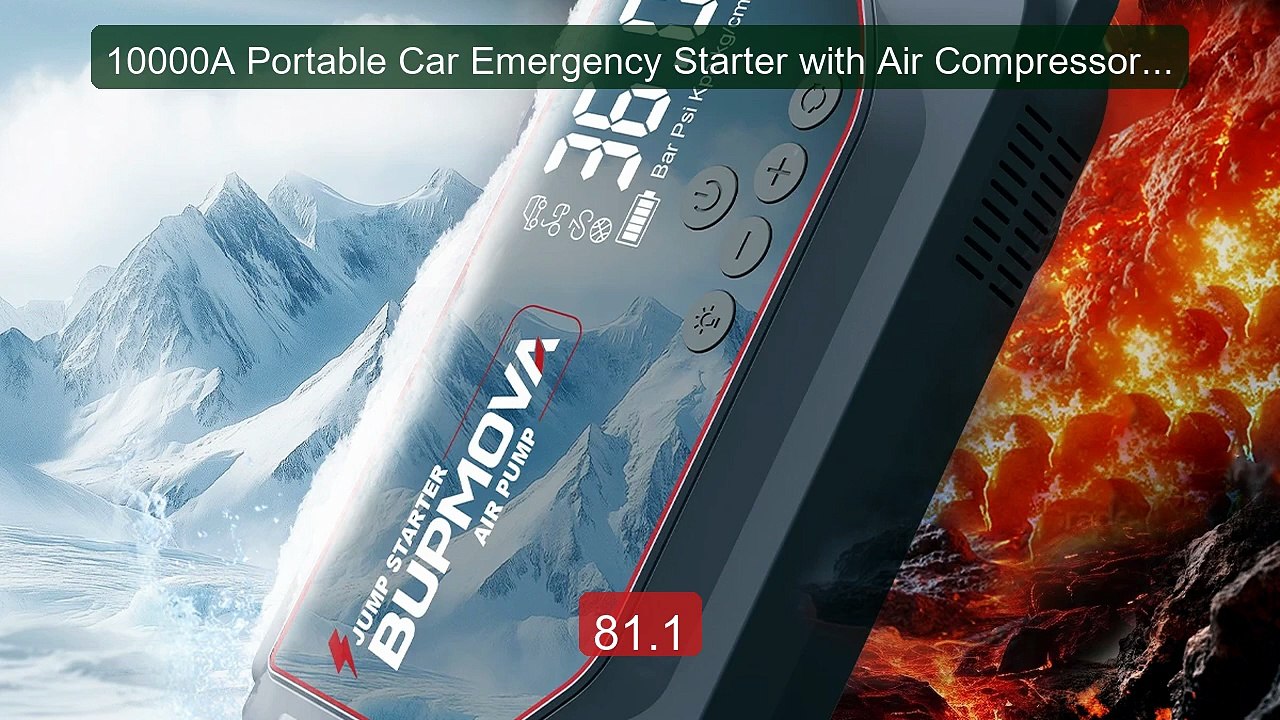 10000A Portable Car Emergency Starter with Air Compressor, Flashlig... -- Top Rated 2026 | Buy Now!