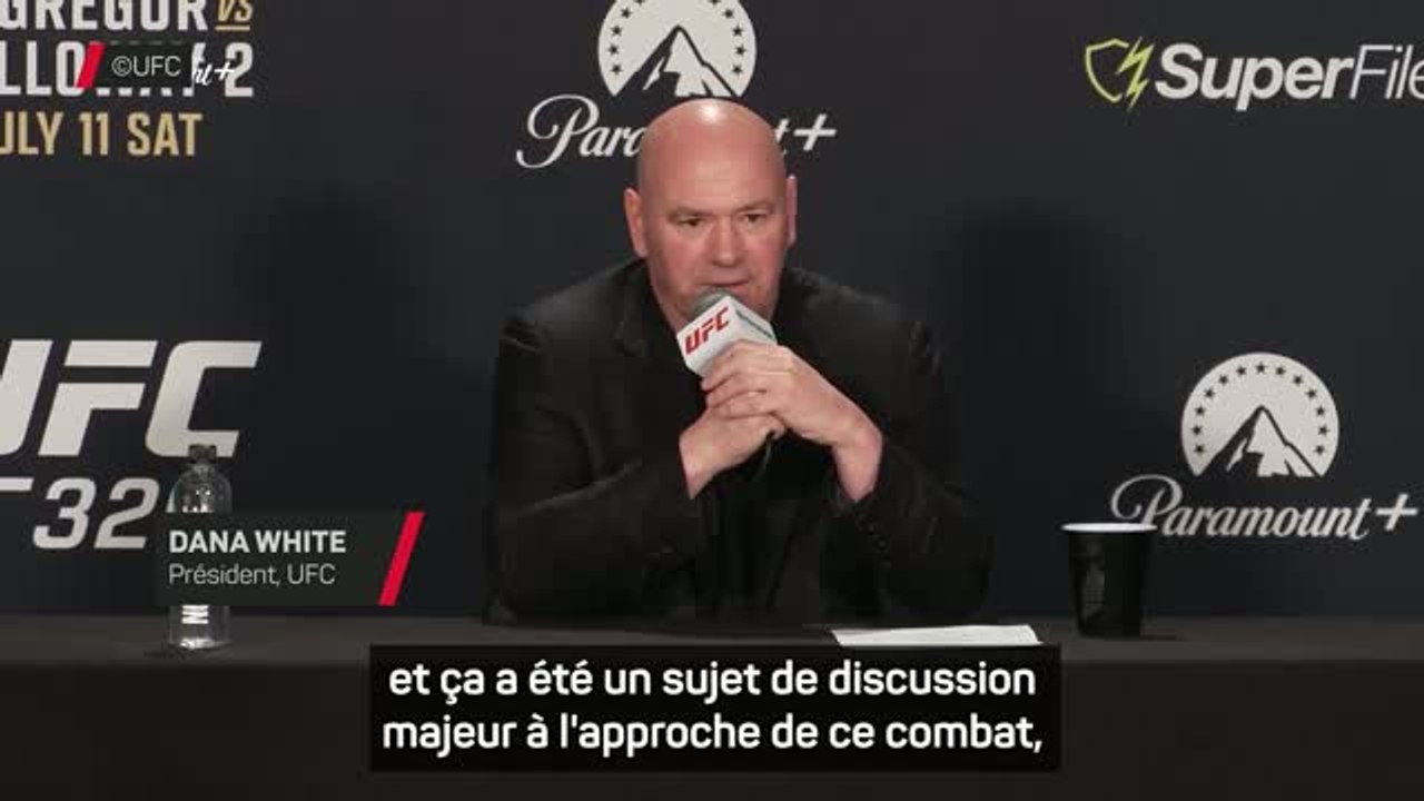 UFC 329 - White pense que McGregor a une rupture du ligament croisé antérieur