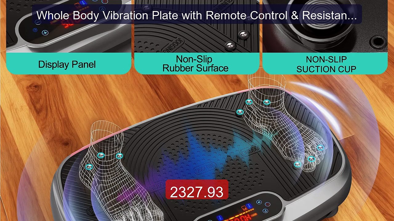 Whole Body Vibration Plate with Remote Control & Resistance Ba... -- Hot Deal 2026 | Limited Offer!