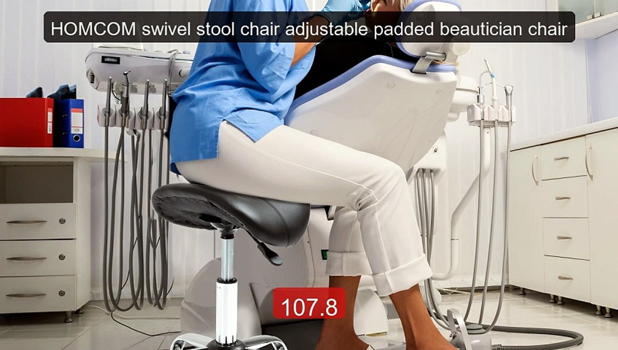HOMCOM swivel stool chair adjustable padded beautician chair -- Top Pick 2026 | Unbeatable Price!