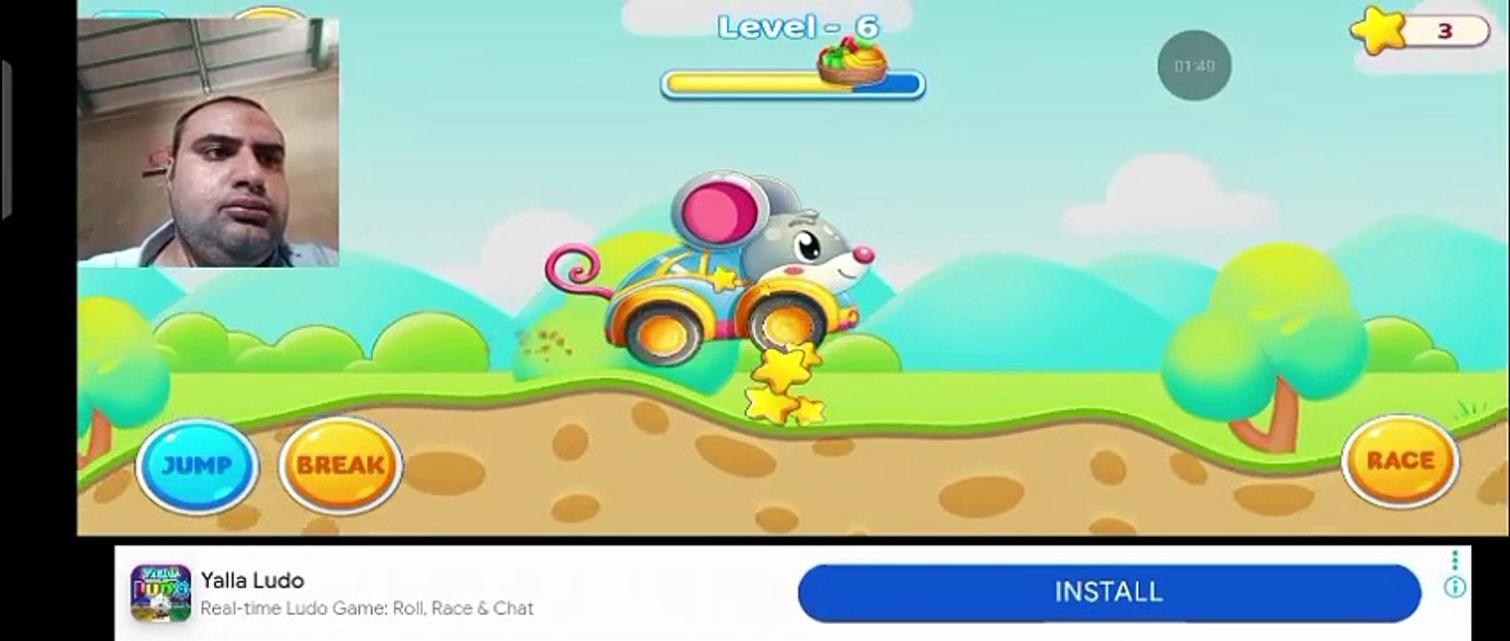 " Cute animal car racing mouse gameplay 🐭🐁🐭🍎🎮  "