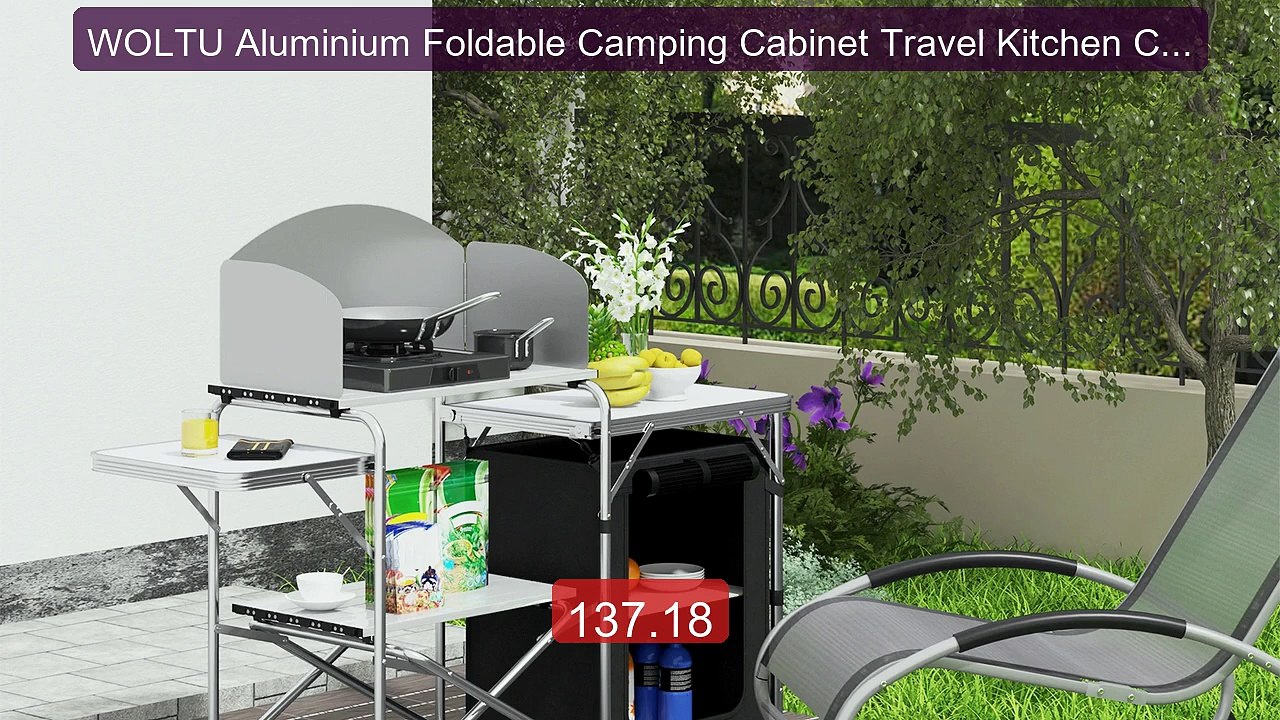 WOLTU Aluminium Foldable Camping Cabinet Travel Kitchen Coo... -- Top Pick 2026 | Unbeatable Price!