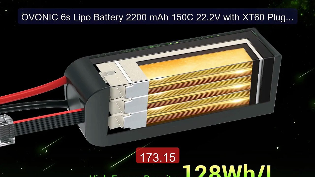 OVONIC 6s Lipo Battery 2200 mAh 150C 22.2V with XT60 Plug for FPV R... -- Top Rated 2026 | Buy Now!