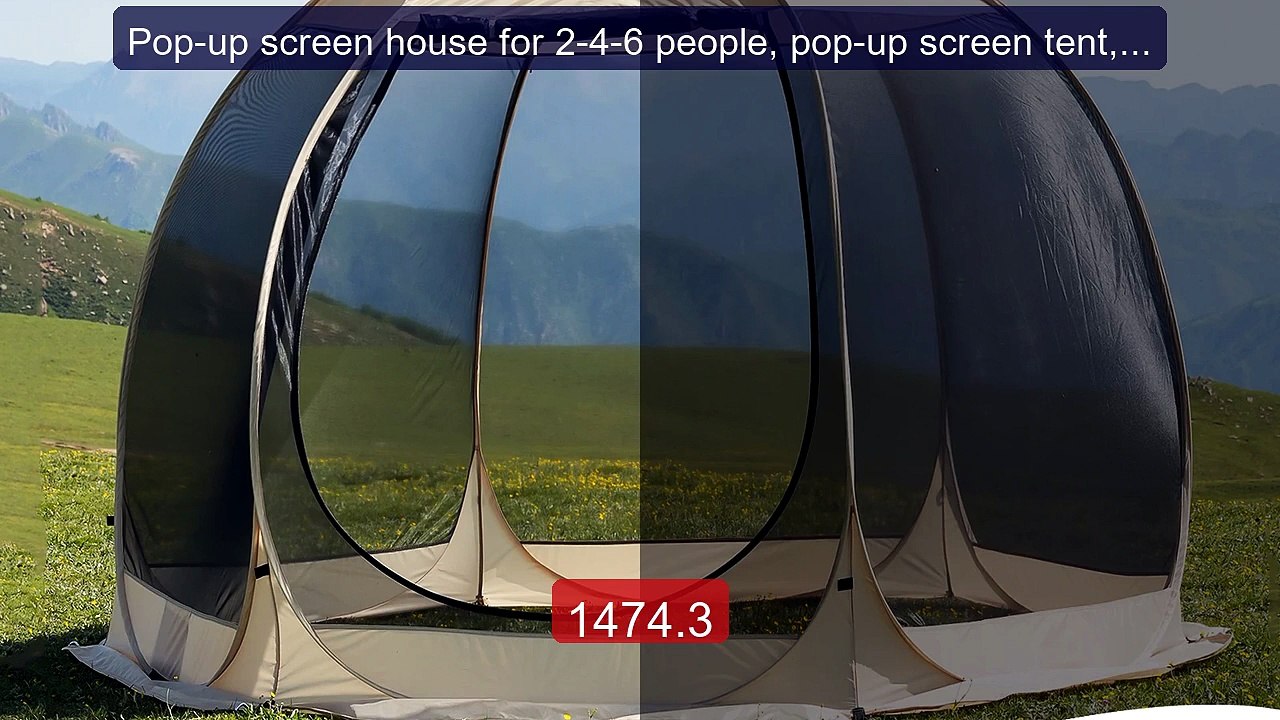 Pop-up screen house for 2-4-6 people, pop-up screen tent, outd... -- Hot Deal 2026 | Limited Offer!