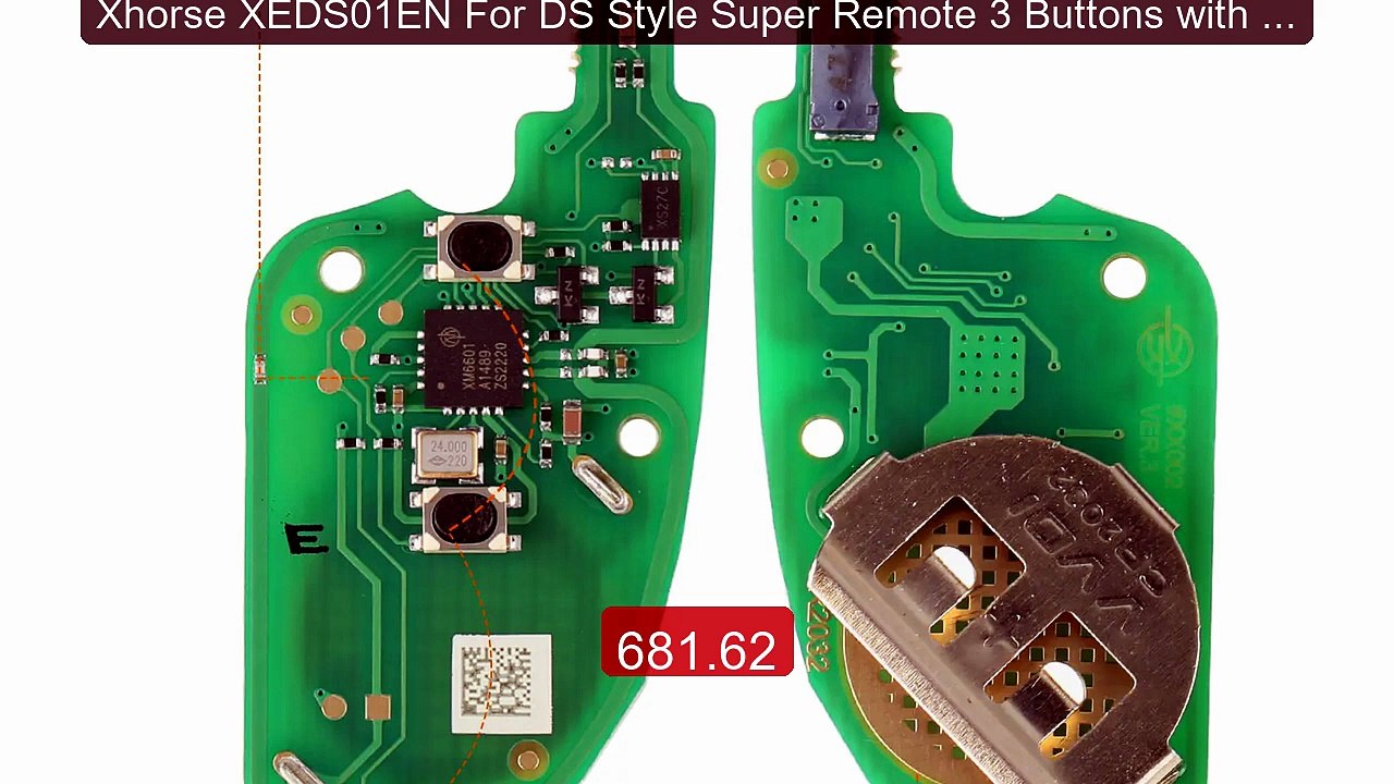 Xhorse XEDS01EN For DS Style Super Remote 3 Buttons with Built-in ... -- Best Deal 2026 | Shop Now!