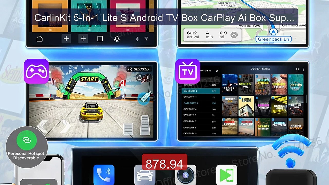 CarlinKit 5-In-1 Lite S Android TV Box CarPlay Ai Box Support... -- Amazing Value 2026 | Must Have!