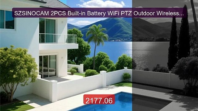 SZSINOCAM 2PCS Built-in Battery WiFi PTZ Outdoor Wireless Sola... Hot Deal 2026 | Limited Offer!