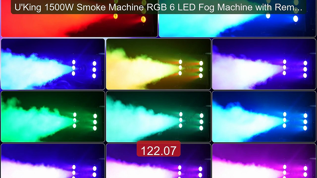 U'King 1500W Smoke Machine RGB 6 LED Fog Machine with Remote ... -- Amazing Value 2026 | Must Have!
