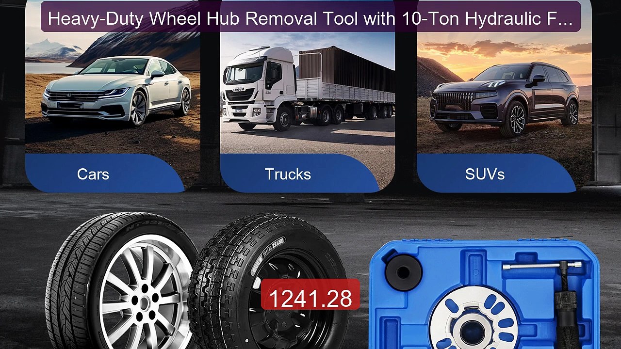 Heavy-Duty Wheel Hub Removal Tool with 10-Ton Hydraulic For... -- Top Pick 2026 | Unbeatable Price!