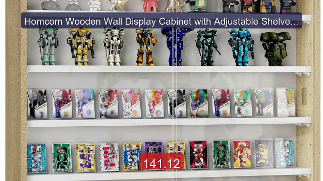 Homcom Wooden Wall Display Cabinet with Adjustable Shelves and 2 S... Best Deal 2026 | Shop Now!