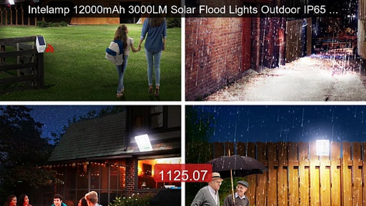 Intelamp 12000mAh 3000LM Solar Flood Lights Outdoor IP65 Larger So... -- Best Deal 2026 | Shop Now!