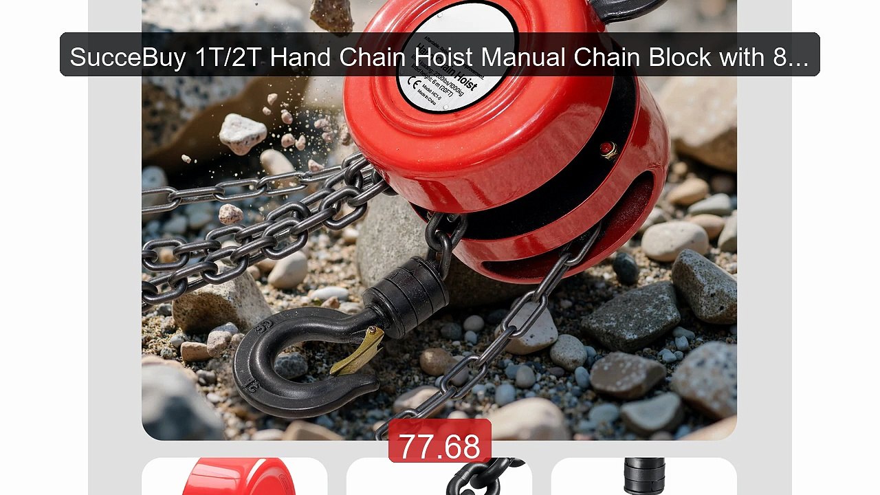 SucceBuy 1T/2T Hand Chain Hoist Manual Chain Block with 8/10/20ft ... -- Best Deal 2026 | Shop Now!