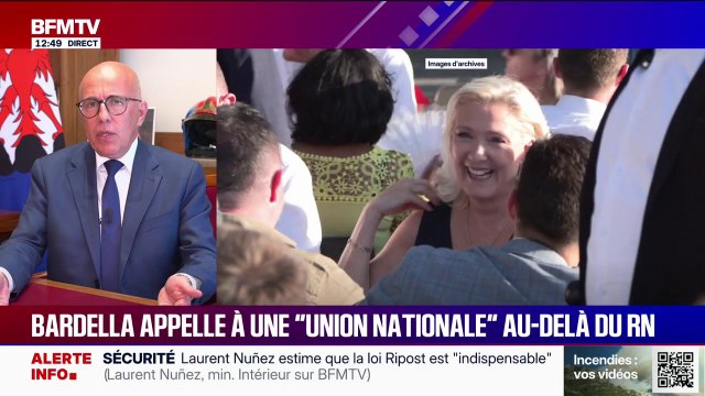 Présidentielle 2027: Marine Le Pen se présente dans une forme de tandem avec Jordan Bardella , analyse Eric Ciotti, maire UDR de Nice