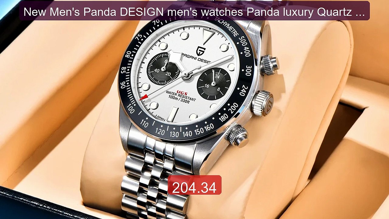 New Men's Panda DESIGN men's watches Panda luxury Quartz Wa... -- Top Pick 2026 | Unbeatable Price!