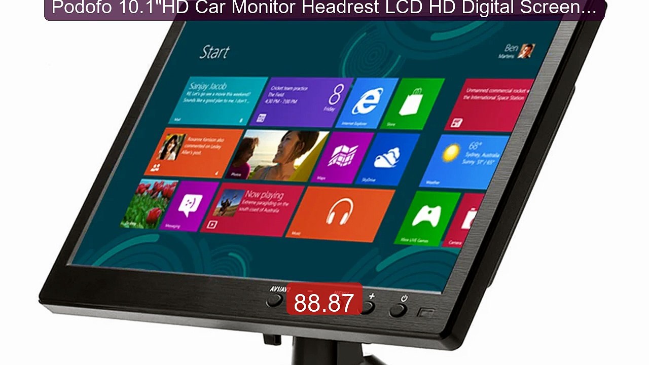 Podofo 10.1"HD Car Monitor Headrest LCD HD Digital Screen HDMI... -- Best Buy 2026 | Great Quality!