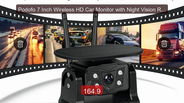 Podofo 7 Inch Wireless HD Car Monitor with Night Vision Rear V... Hot Deal 2026 | Limited Offer!