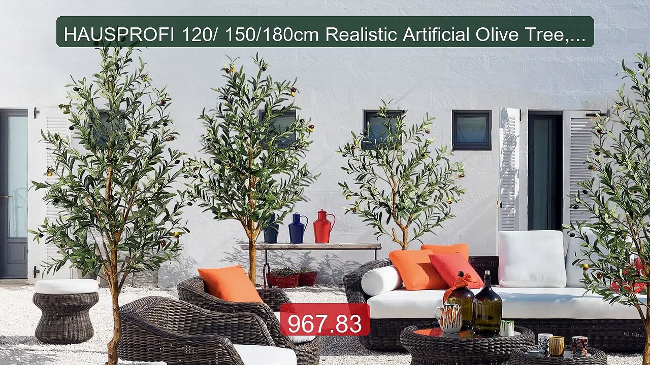 HAUSPROFI 120/ 150/180cm Realistic Artificial Olive Tree,Artif... -- Best Buy 2026 | Great Quality!