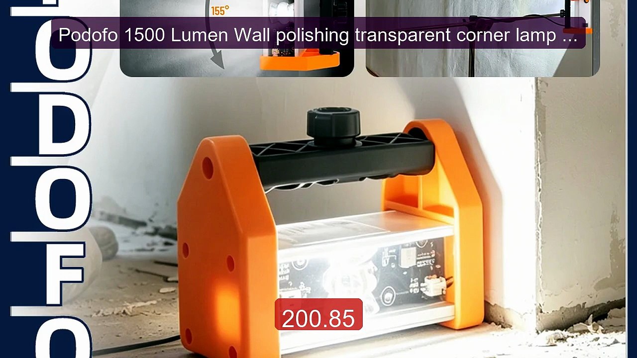 Podofo 1500 Lumen Wall polishing transparent corner lamp 155° Ultra... -- Top Rated 2026 | Buy Now!