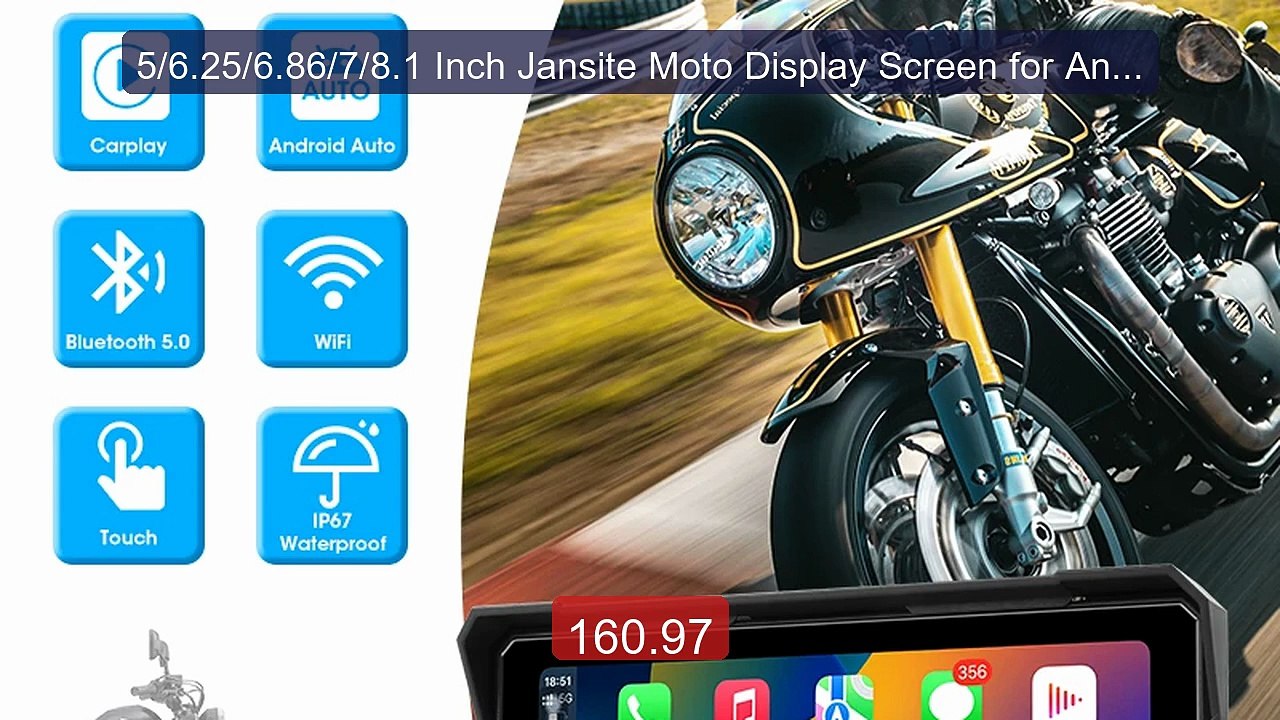 5/6.25/6.86/7/8.1 Inch Jansite Moto Display Screen for Android Auto... -- Top Rated 2026 | Buy Now!