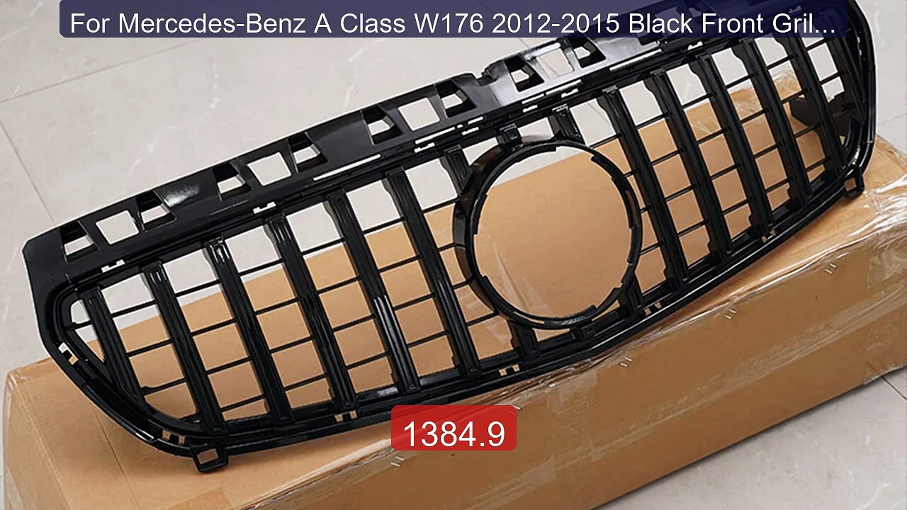 For Mercedes-Benz A Class W176 2012-2015 Black Front Grille P... -- Amazing Value 2026 | Must Have!