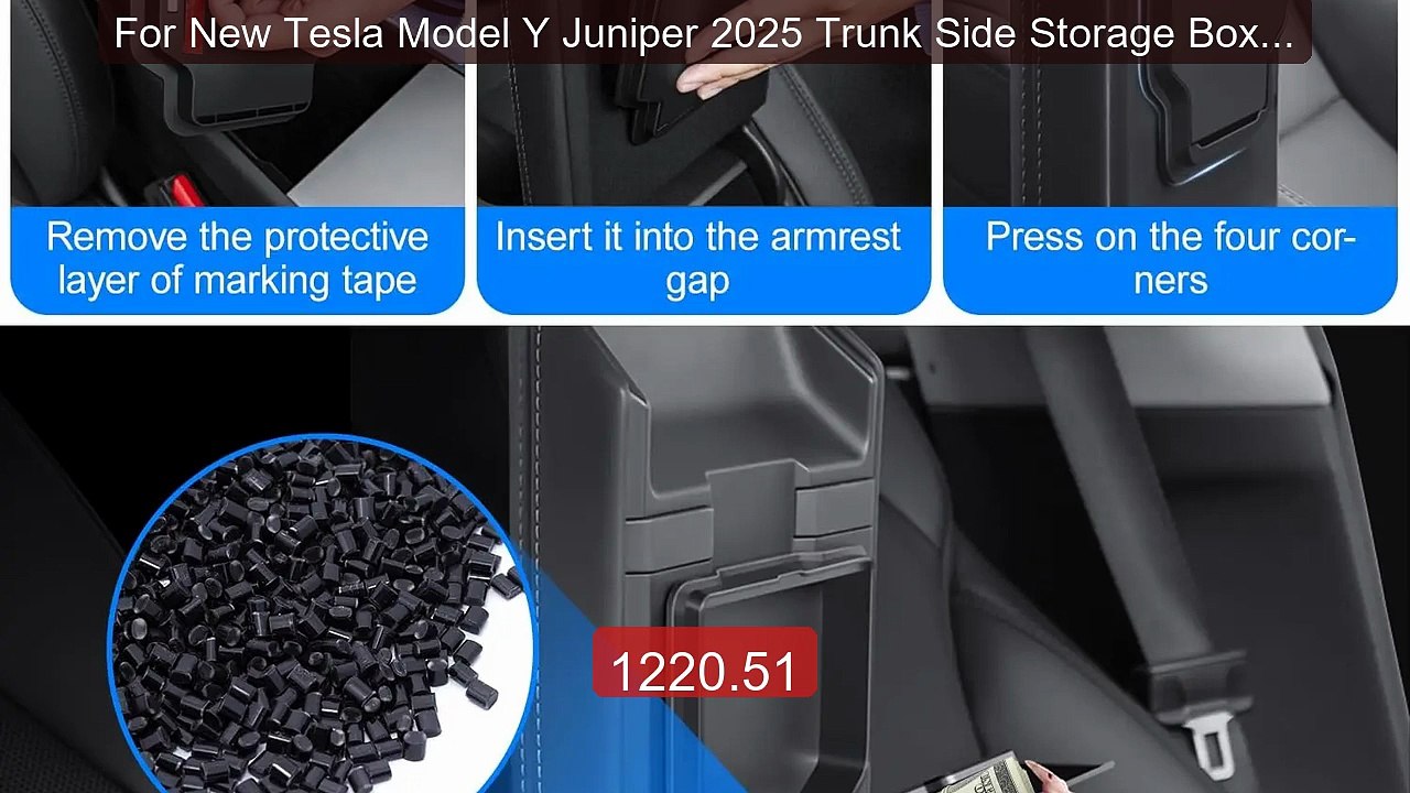 For New Tesla Model Y Juniper 2025 Trunk Side Storage Box Cent... -- Hot Deal 2026 | Limited Offer!