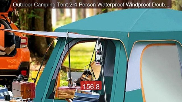 Outdoor Camping Tent 2-4 Person Waterproof Windproof Double La... Hot Deal 2026 | Limited Offer!