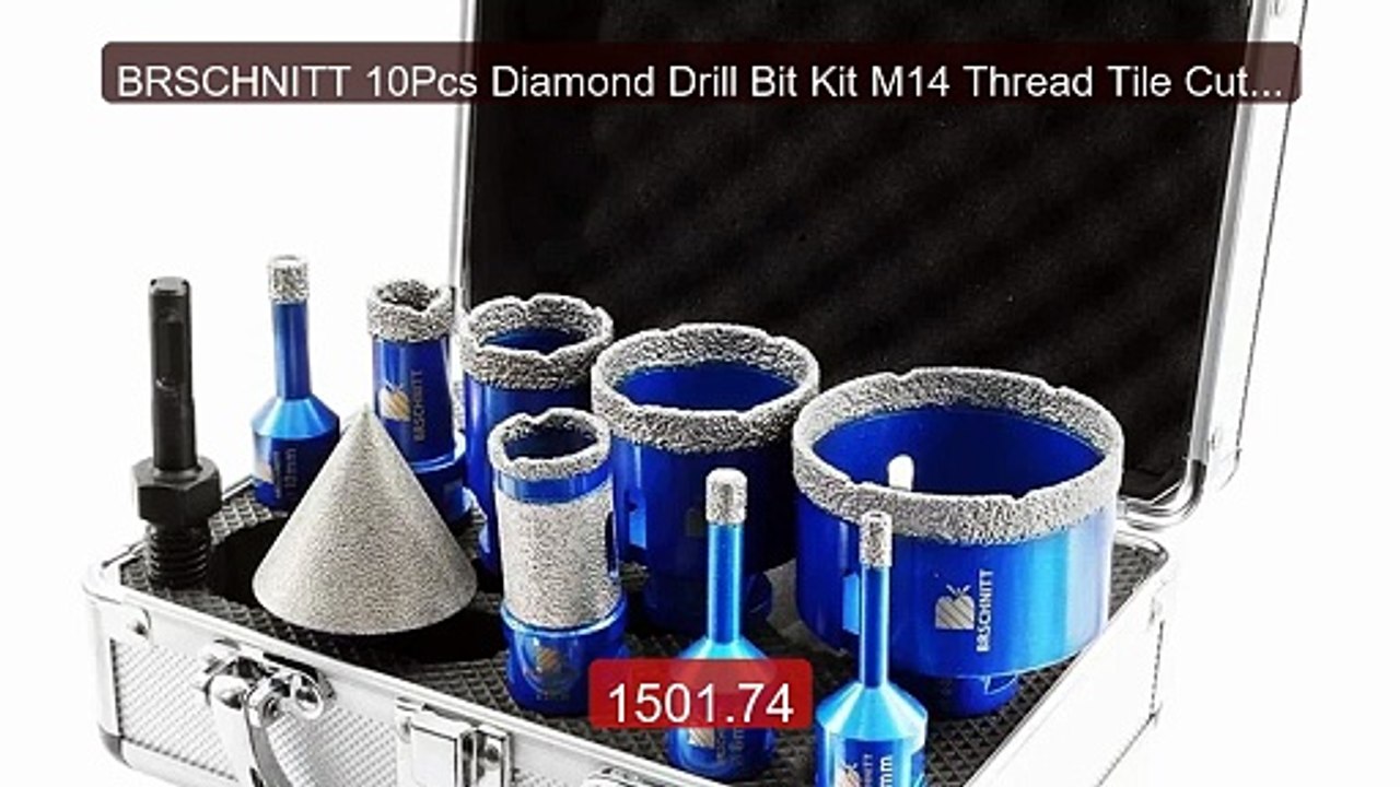 BRSCHNITT 10Pcs Diamond Drill Bit Kit M14 Thread Tile Cutte... -- Top Pick 2026 | Unbeatable Price!