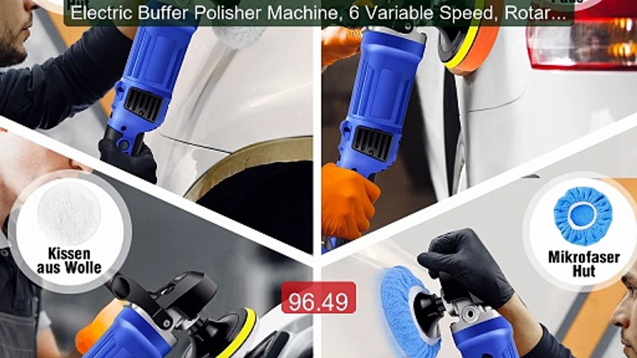 Electric Buffer Polisher Machine, 6 Variable Speed, Rotary Car Poli... -- Top Rated 2026 | Buy Now!